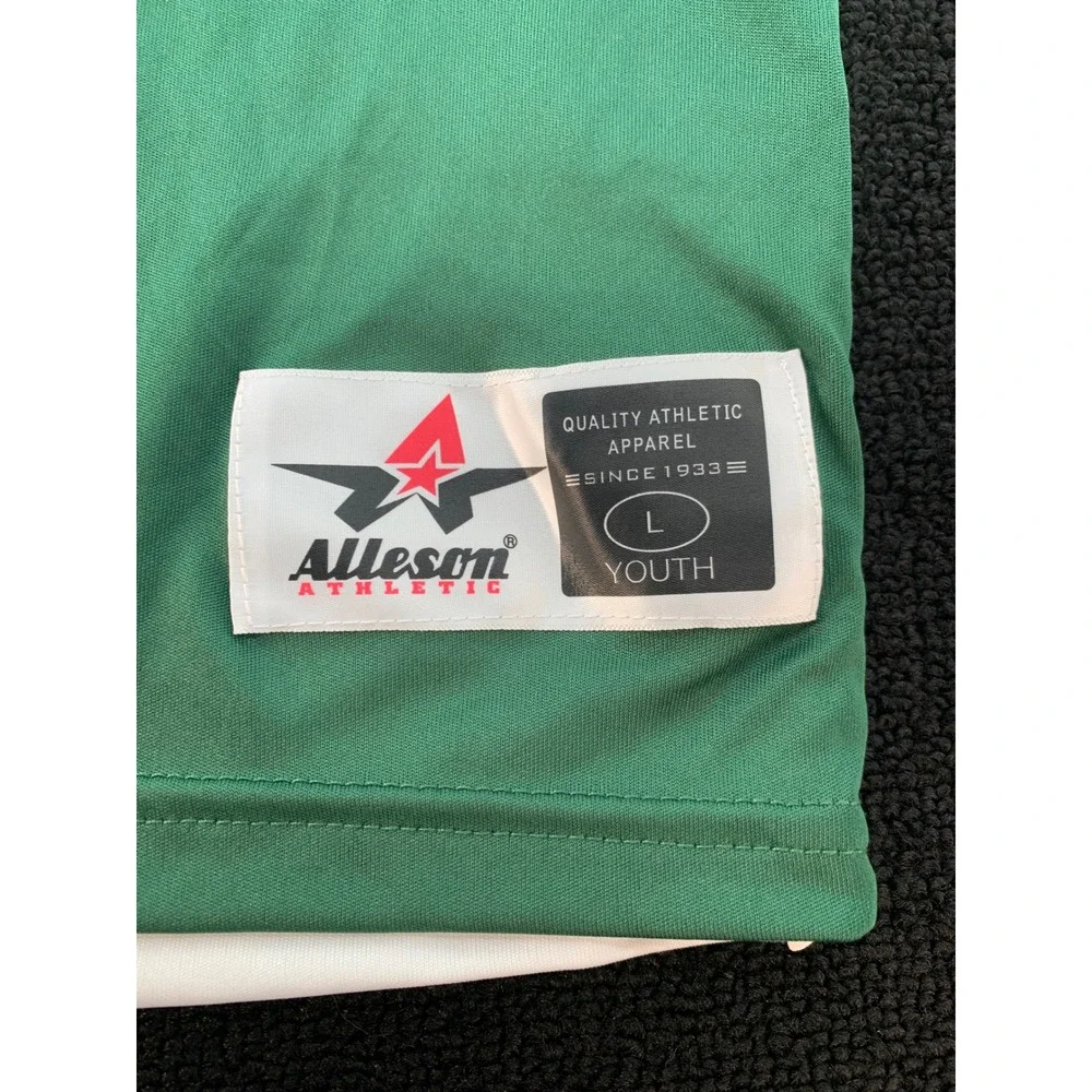 Alleson Athletic Youth Reversible Basketball Jersey‎ Green White Panther Size L